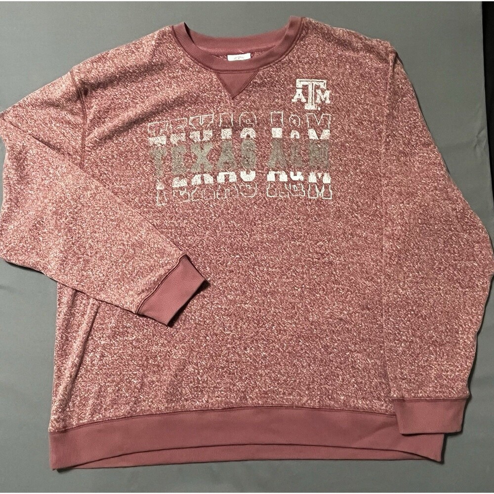 NEW Womens Small NCAA Texas A&M Aggies Swaetshirt Soft Crew Size XL
